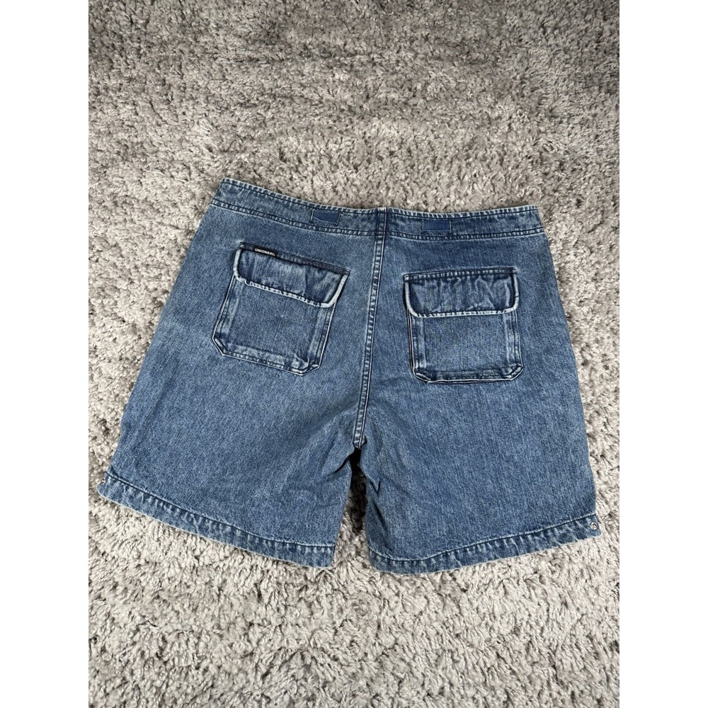 Vintage‎ Y2K Union Bay Contrast Stitch Denim Drawstring Cargo Shorts Womens 13 - Picture 14 of 16
